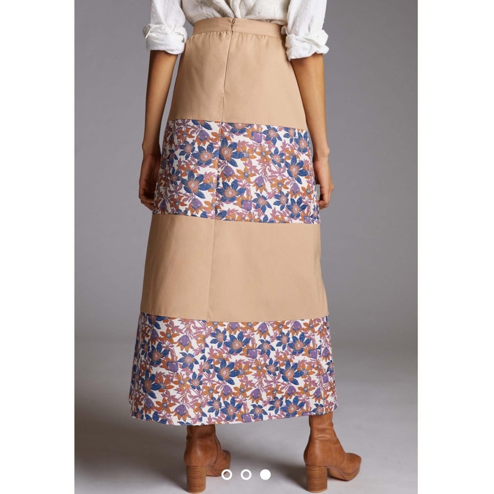Anthropologie About Sachin & Babi Jacquard Tiered Maxi Skirt ANTHRO NWT NEW - Picture 3 of 6